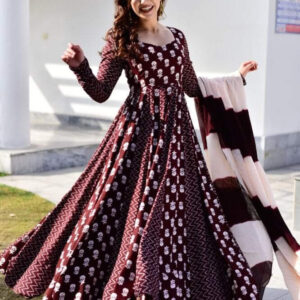 China Print Gown 3 PCS